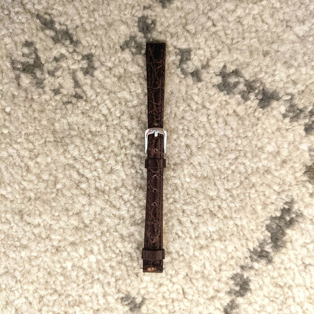 10mm watch strap - brown leather
